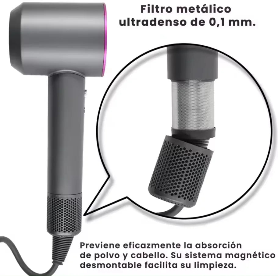 Professional 5-in-1 Hair Dryer by Cecodadi with Cool Shot Function, 2000W Power, Lightweight Design, and Thermoregulation for Fast Drying and Smoothing; Ideal for Straightening Hair, Low Noise Operation.