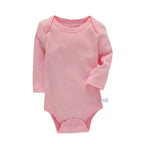 Lawadka 3-24M Cotton Bodysuit For Newborns Four Season Long Sleeve Infant Baby Girls Boys Clothes Jumpsuit Solid Baby's Rompers