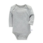 Lawadka 3-24M Cotton Bodysuit For Newborns Four Season Long Sleeve Infant Baby Girls Boys Clothes Jumpsuit Solid Baby's Rompers