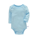 Lawadka 3-24M Cotton Bodysuit For Newborns Four Season Long Sleeve Infant Baby Girls Boys Clothes Jumpsuit Solid Baby's Rompers