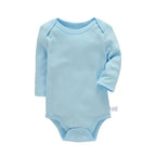 Lawadka 3-24M Cotton Bodysuit For Newborns Four Season Long Sleeve Infant Baby Girls Boys Clothes Jumpsuit Solid Baby's Rompers