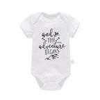 100%Cotton Baby Boys Girls Romper Short Sleeve Funny Letter Print I Love Mom Dad Jumpsuit Infant Newborn Costume Clothes