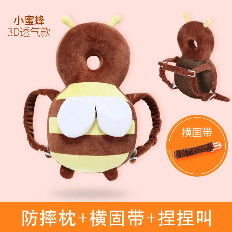 Cute Cartoon Baby Head Back Protector Kids Safe Protect Pillows Learn Walk Head Protector Cushion Anti Fall Backward Cap Carry