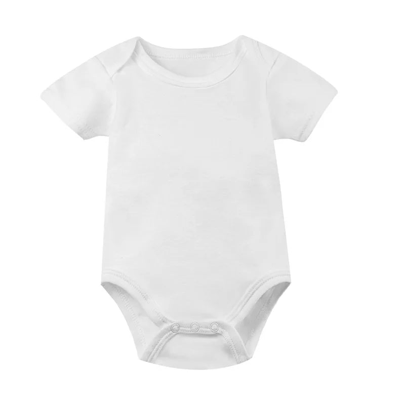 100%Cotton Baby Boys Girls Romper Short Sleeve Funny Letter Print I Love Mom Dad Jumpsuit Infant Newborn Costume Clothes