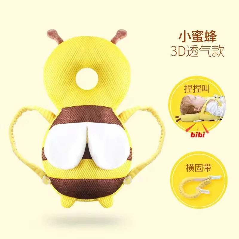 Cute Cartoon Baby Head Back Protector Kids Safe Protect Pillows Learn Walk Head Protector Cushion Anti Fall Backward Cap Carry